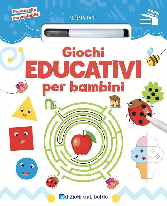 Giochi educativi per bambini. Con pennarello cancellabile Consegna Rapida
