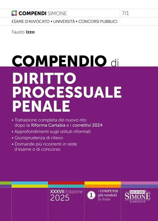 Compendio di diritto processuale penale Saldi