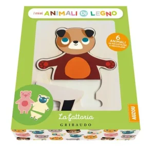 La fattoria. I miei animali di legno. Ediz. a colori. Con 6 animali da ricostruire e mescolare Solo Oggi