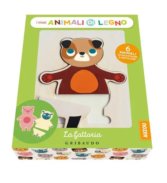 La fattoria. I miei animali di legno. Ediz. a colori. Con 6 animali da ricostruire e mescolare Solo Oggi