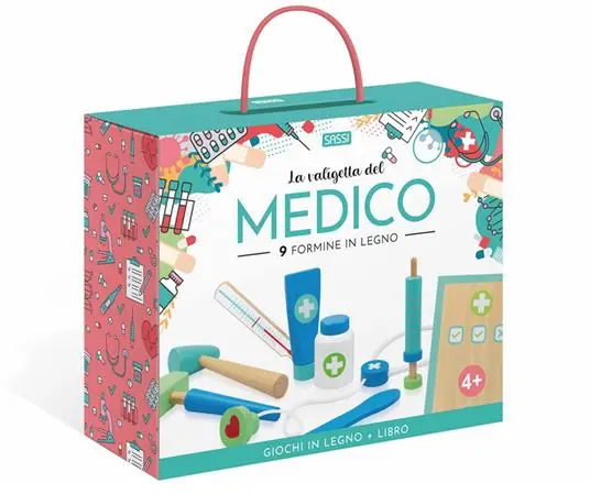 La valigetta del medico. Giochi in legno. Nuova ediz. Con 9 formine in legno Prezzo Scontato
