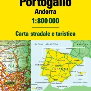 Spagna, Portogallo, Andorra 1 800.000. Carta stradale e turistica Offerta Lampo