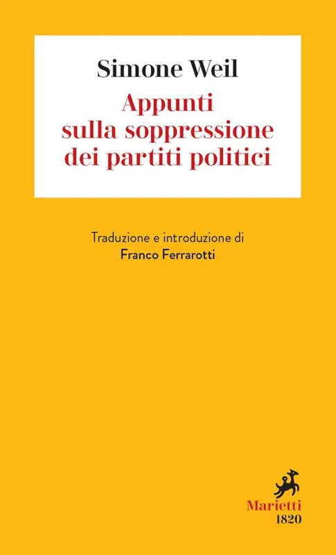 Saldi Appunti sulla soppressione dei partiti politici