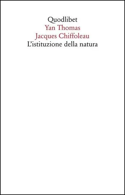 Esclusivo L‘istituzione della natura