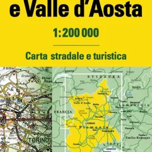 Piemonte e Valle d‘Aosta 1 200.000. Carta stradale e turistica Economico