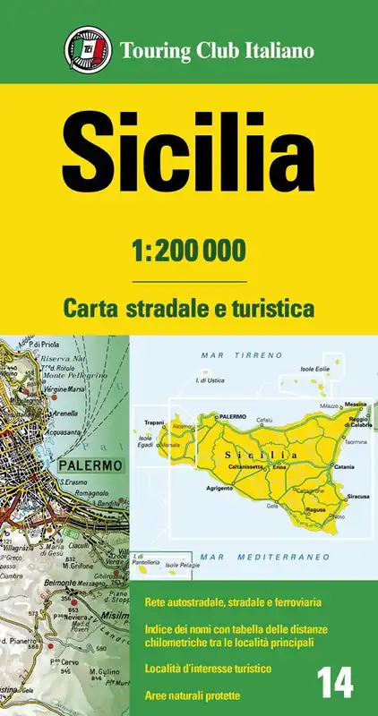 Sicilia 1 200.000. Carta stradale e turistica Esclusivo