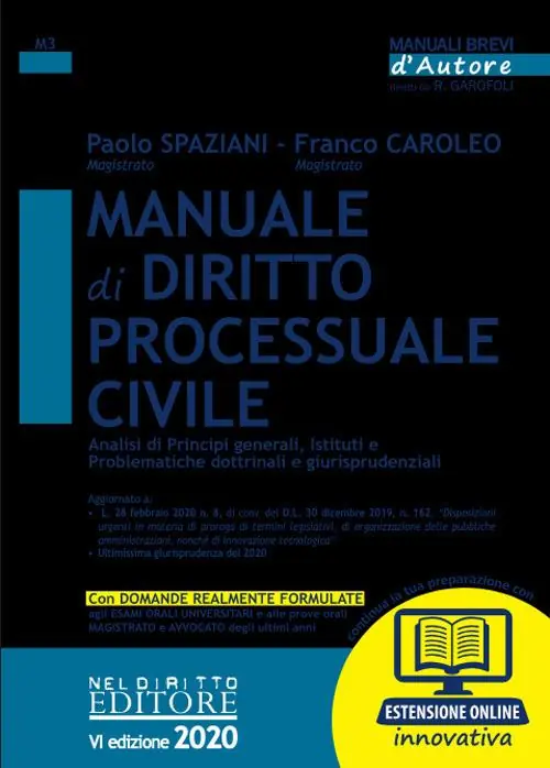 Manuale di diritto processuale civile. Con espansione online Ultimissimo Modello
