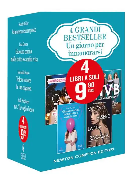 4 grandi bestseller. Un giorno per innamorarsi Giovane carina molla tutto e cambia vita- amorenoncorrisposto-Volevo essere la tua ragazza-TVB. Ti voglio bene Scelto Dai Clienti