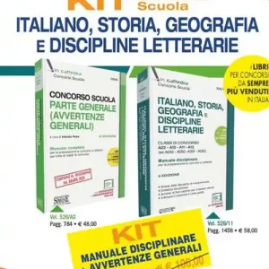 Bestseller Kit concorso scuola. Italiano, storia, geografia e discipline letterarie. Manuale disciplinare + Avvertenze generali. Classe di concorso A22-A12-A11-A13 (ex A043-A050-A051-A052). Con espansioni online