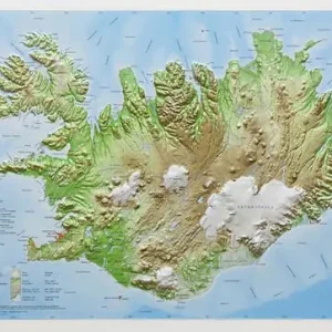 Islanda 1 1.000.000 (carta in rilievo internazionale senza cornice) Promozione