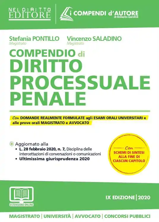 Compendio di diritto processuale penale. Con aggiornamento online Esclusivo