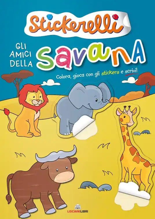 Gli amici della savana. Stickerelli. Con adesivi. Ediz. a colori Prezzo Conveniente