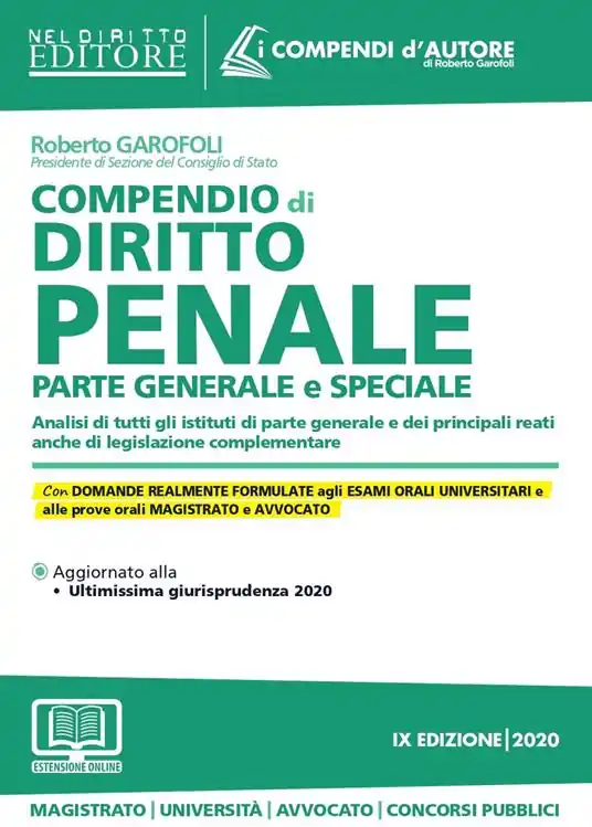 Compra Oggi Stesso Compendio di diritto penale. Parte generale e speciale. Con aggiornamento onine