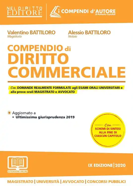 Prezzo Conveniente Compendio di diritto commerciale. Con aggiornamento online