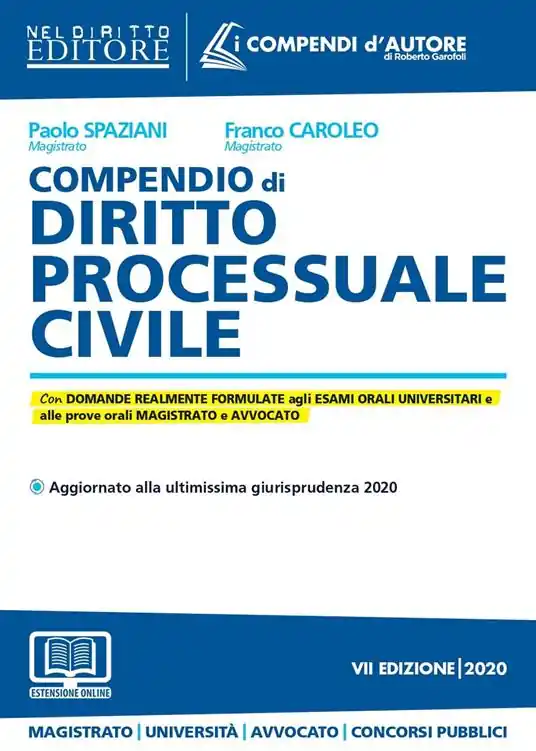 Occasione Compendio di diritto processuale civile