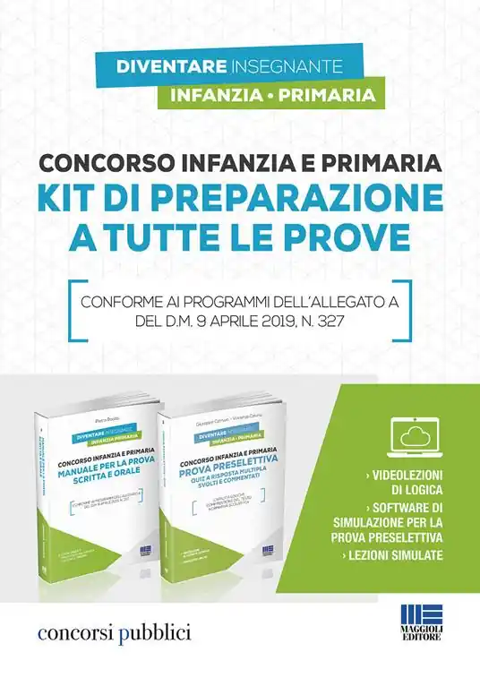 Offerta Lampo Concorso infanzia e primaria. Kit di preparazione a tutte le prove. Con software di simulazione
