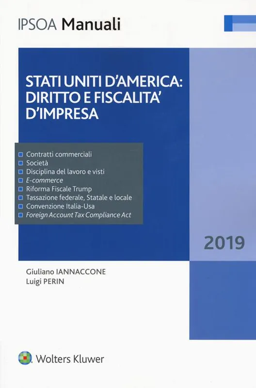 Acquista Ora Stati Uniti d‘America diritto e fiscalità d‘impresa