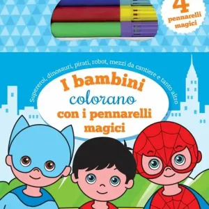 Bestseller I bambini colorano con i pennarelli magici. Con 4 pennarelli magici