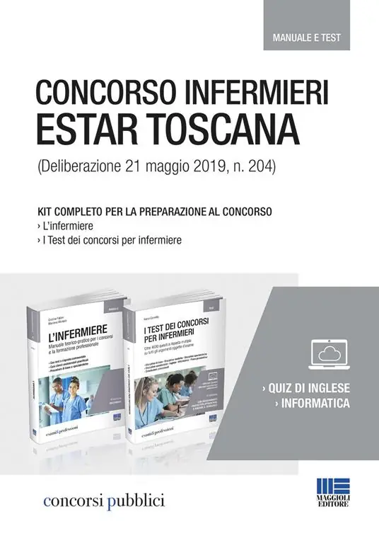 Affare Concorso infermieri ESTAR Toscana 2019. Kit completo per la preparazione al concorso