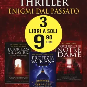 3 grandi thriller. Enigmi dal passato La fortezza del castigo-Profezia vaticana-I sotterranei di Notre-Dame Offerta Limitata