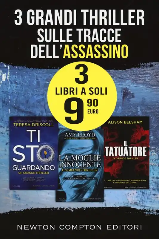 Pagamento Sicuro 3 grandi thriller sulle tracce dell‘assassino Ti sto guardando-La moglie innocente-Il tatuatore