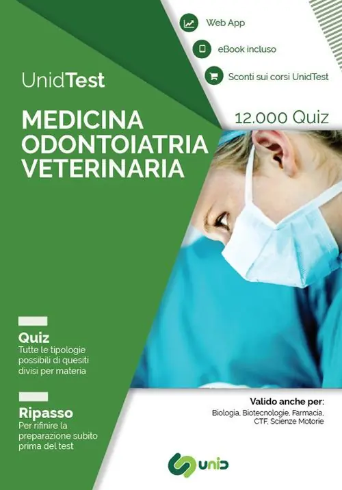 Consegna Rapida UnidTest. Medicina odontoiatria veterinaria. 12.000 quiz. Ripasso. Con app. Con ebook