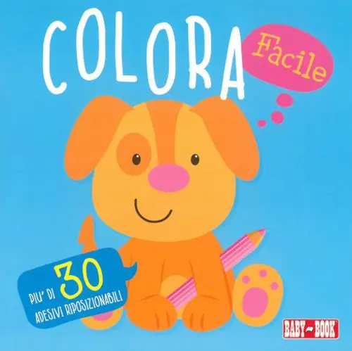 Pagamento Sicuro Cane. Colorare facile. Con adesivi