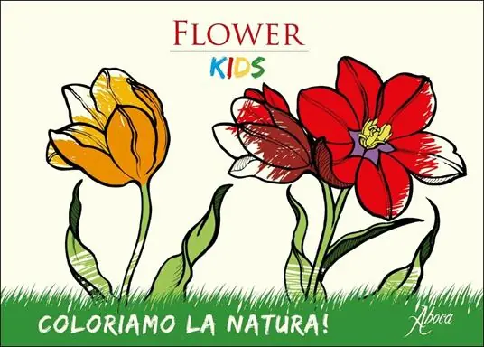 Subito Disponibile Flower Kids. Blocco da colorare