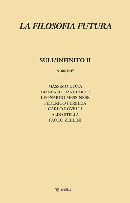 Non Perdere La filosofia futura (2017). Vol. 8 Sull‘infinito II.