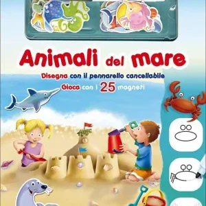 Ultima Occasione Animali del mare. Disegna con il pennarello cancellabile. Gioca con i 25 magneti. Ediz. a colori. Con gadget