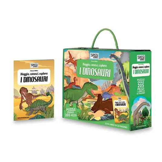 Ultimissimo Modello I dinosauri. Viaggia, conosci, esplora. Libro puzzle. Ediz. illustrata. Con puzzle