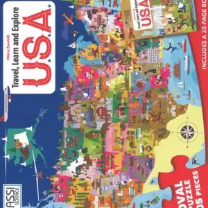 USA. Viaggia, conosci, esplora. Libro puzzle. Ediz. a colori. Con puzzle Compra Online