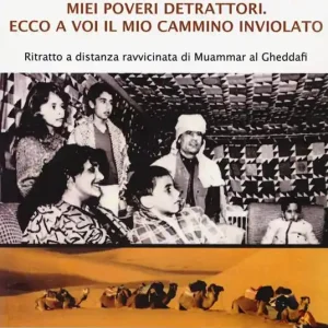 Chiudo gli occhi due secondi, miei poveri detrattori. Ecco a voi il mio cammino inviolato. Ritratto a distanza ravvicinata di Muammar al Gheddafi Acquista Ora