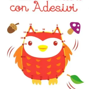 Gufo. Unisci i puntini 1-50. Con adesivi. Ediz. illustrata Compra Adesso