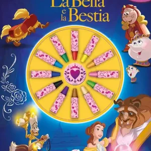 La Bella e la Bestia. Libro pastello. Con 12 pastelli Novità