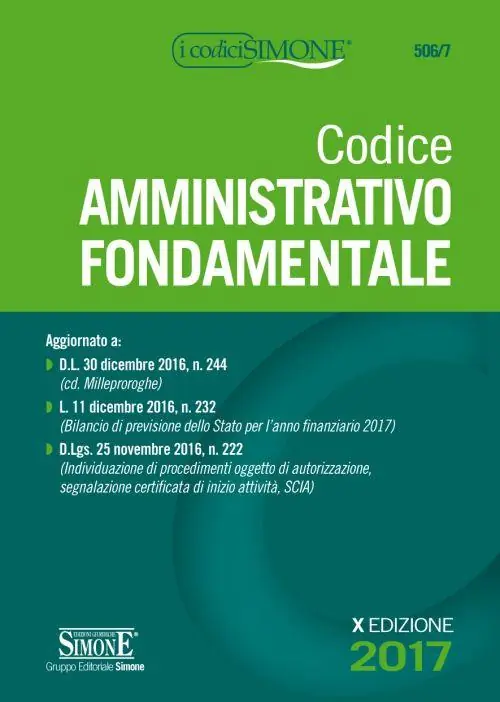 Codice amministrativo fondamentale Occasione Imperdibile