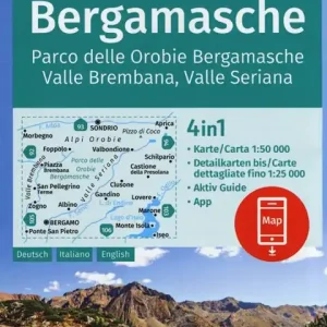 Carta escursionistica n. 104. Alpi Orobie bergamasche. Parco delle Orobie bergamasche, valle Brembana, valle Seriana 1 50.000. Ediz. multilingue Vendita Finale