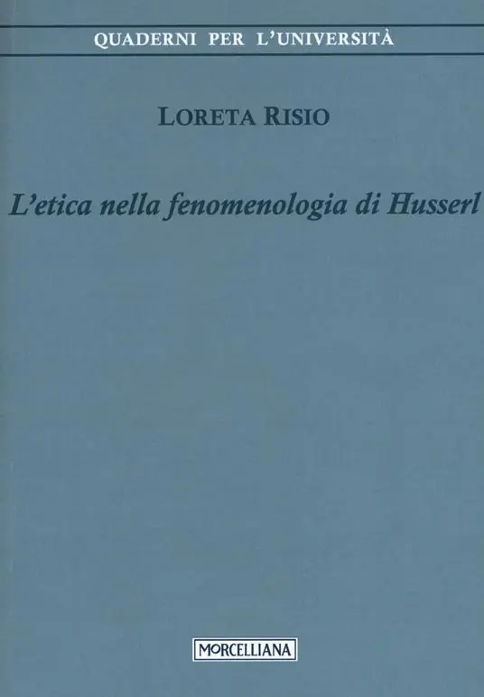 Sconto L‘ etica nella fenomenologia di Husserl