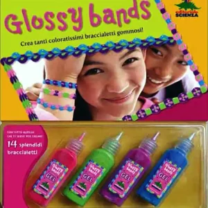 Esclusivo Glossy bands. Crea tanti coloratissimi braccialetti gommosi! Ediz. illustrata. Con gadget