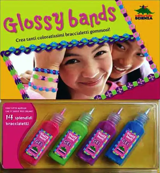 Esclusivo Glossy bands. Crea tanti coloratissimi braccialetti gommosi! Ediz. illustrata. Con gadget