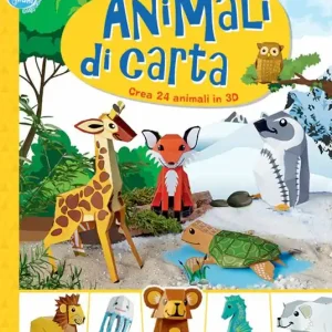 Spedizione Espresso Animali di carta. Crea 24 animali in 3D