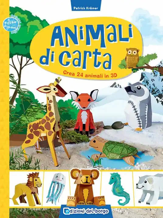 Spedizione Espresso Animali di carta. Crea 24 animali in 3D