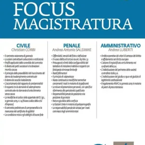 Focus magistratura. Concorso magistratura 2019 Civile, penale, amministrativo (2019). Con espansione online. Vol. 3 Offerta Lampo