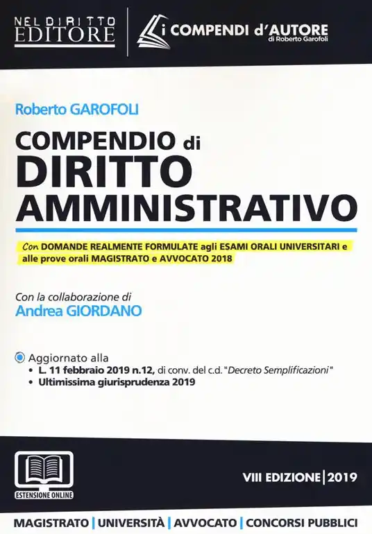 Compendio di diritto amministrativo. Con espansione online Nuovo Arrivo