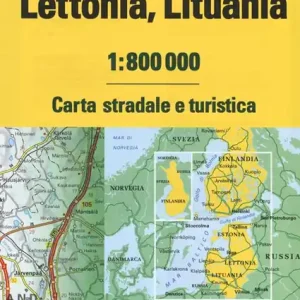 Finlandia, Estonia, Lettonia, Lituania 1 800.000. Carta stradale e turistica Direttamente Dal Produttore