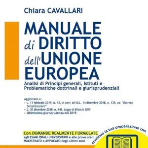 Super Prezzo Manuale di diritto dell‘Unione Europea. Analisi di principi generali, Istituti e problematiche dottrinali e giurisprudenziali. Con espansione online