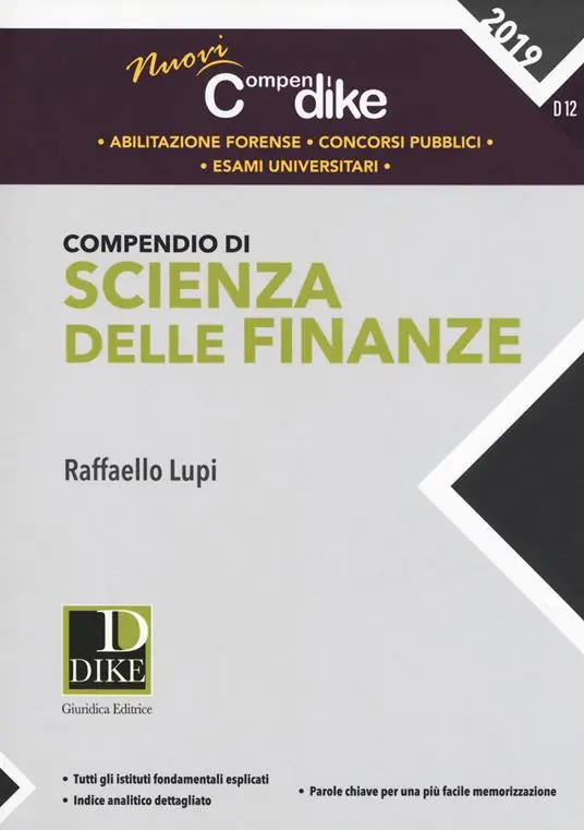 Non Perdere Compendio di scienza delle finanze
