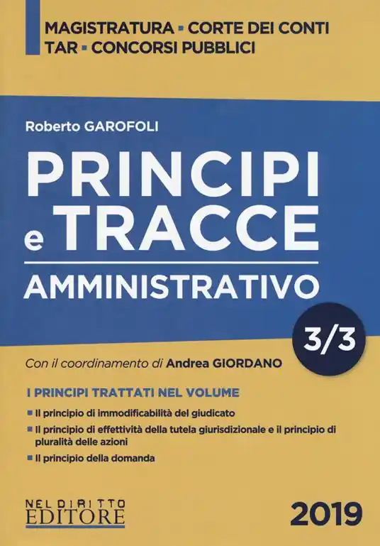 Principi e tracce. Amministrativo. Vol. 3 Di Tendenza