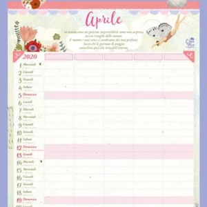 Ultimissimo Modello Casa mia. Calendario di famiglia 2020