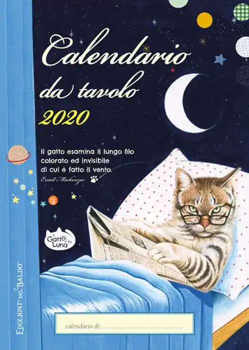 Ultimissimo Modello Il gatto e la luna. Calendario da tavolo 2020